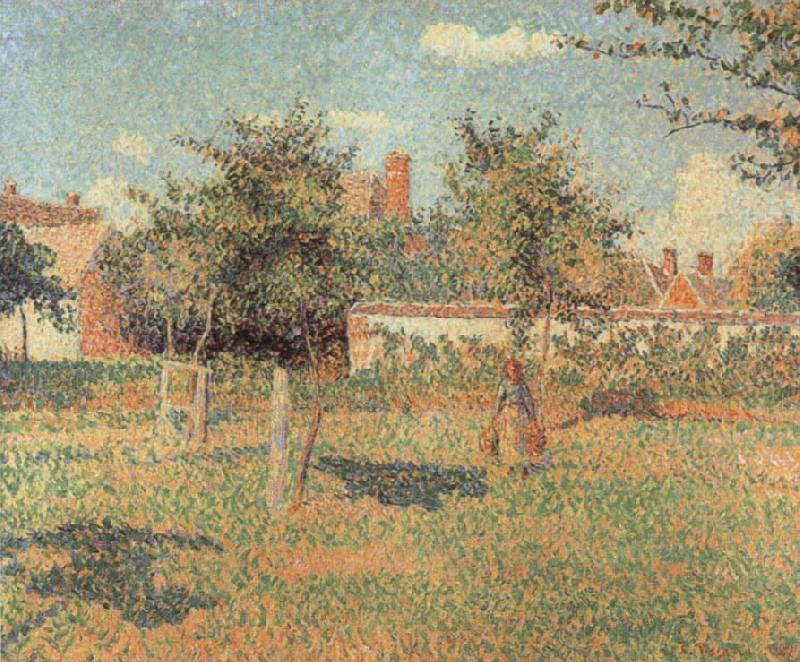 Woman in an Orchard, Camille Pissarro